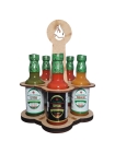 Kit Molhos de Pimenta 60ml no Suporte